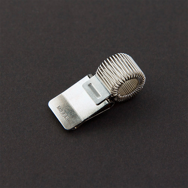 MIDORI - Miniclip Penholder - Silver
