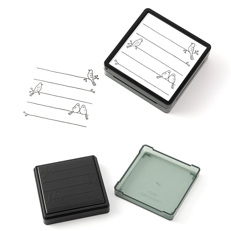 MIDORI - Paintable Stamp (oil based) - Birds