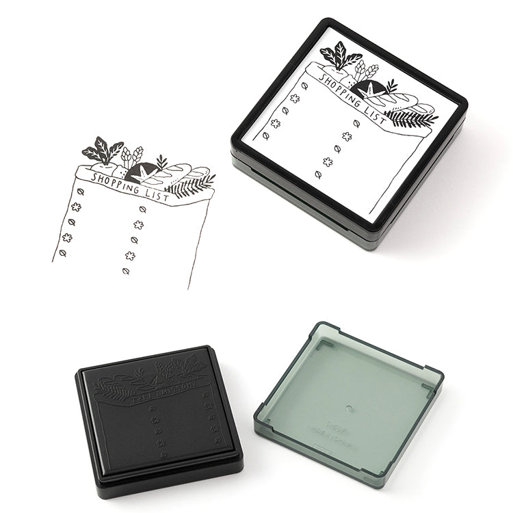 MIDORI - Paintable Stamp (oil based) - Shopping List