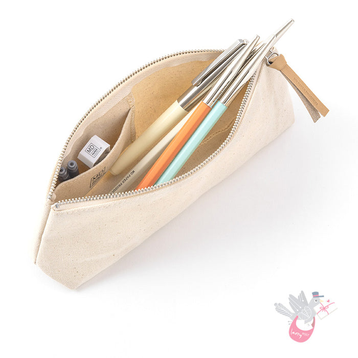 MIDORI - Kurashiki Canvas Pencil/Pen Case with Gusset