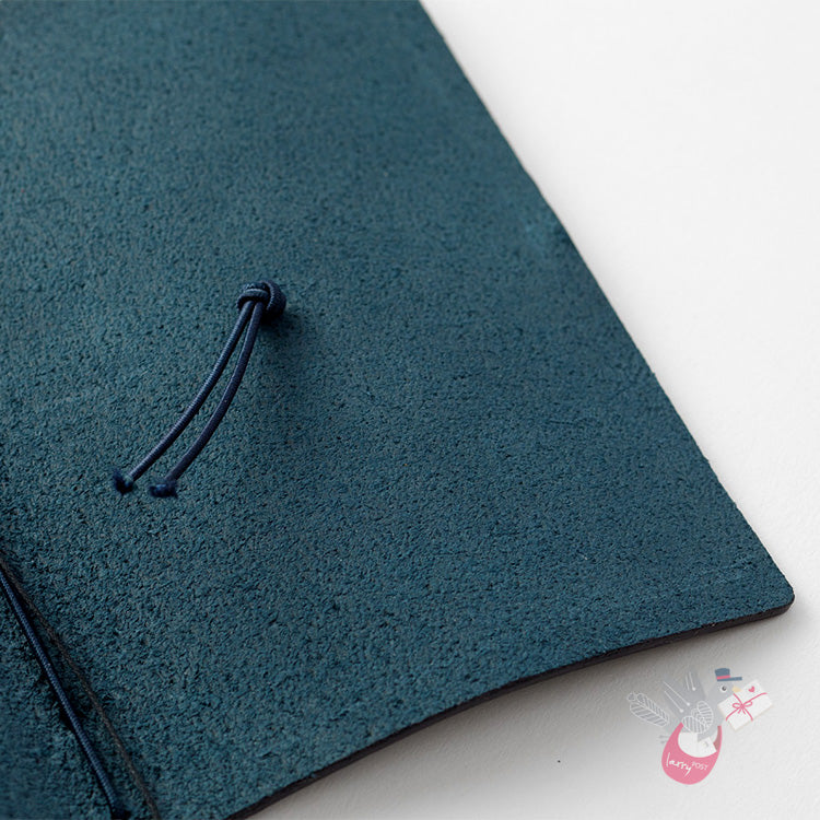 Traveler's Company Leather Notebook - Passport Size Starter Kit - Blue