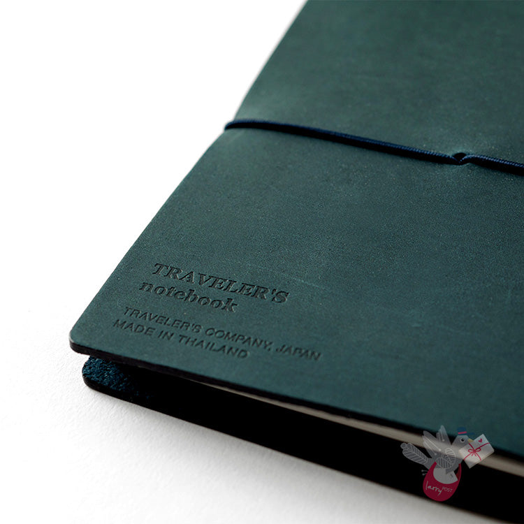 Traveler's Company Leather Notebook - Passport Size Starter Kit - Blue