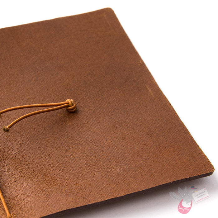 Traveler's Company Leather Notebook - Passport Size Starter Kit - Camel