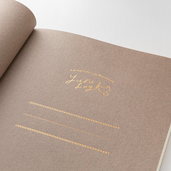 MIDORI - Yuru Log - Soft Cover Notebook - B6 - Dotted - Scandi