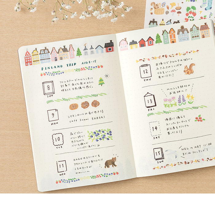 MIDORI - Yuru Log - Soft Cover Notebook - B6 - Dotted - Scandi