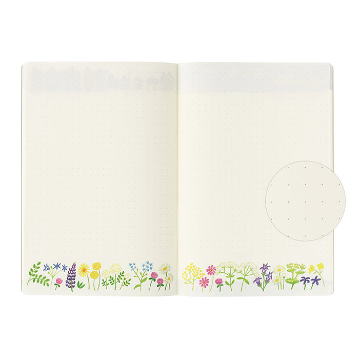 MIDORI - Yuru Log - Soft Cover Notebook - B6 - Dotted - Scandi