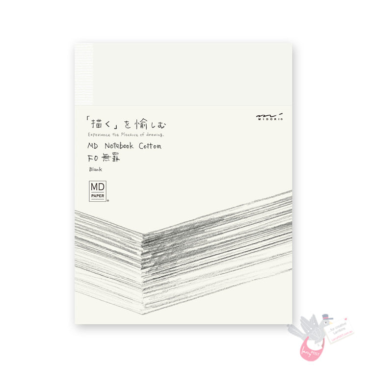 MIDORI - MD Notebook Cotton - 200 Pages - Plain Pages - F0 Size (18×14cm)