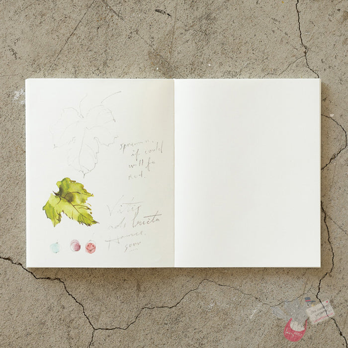 MIDORI - MD Notebook Cotton - 200 Pages - Plain Pages - F0 Size (18×14cm)
