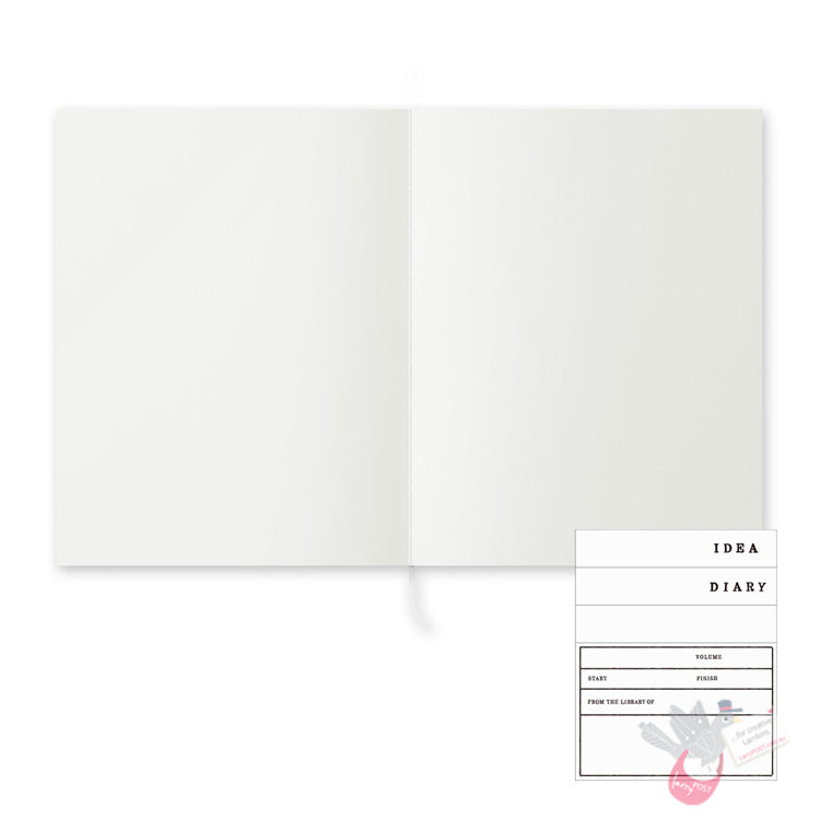 MIDORI - MD Notebook Cotton - 200 Pages - Plain Pages - F0 Size (18×14cm)