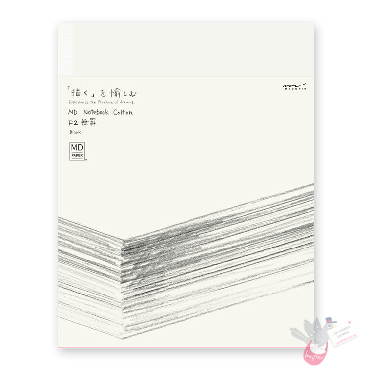 MIDORI - MD Notebook Cotton - 200 Pages - Plain Pages - F2 Size