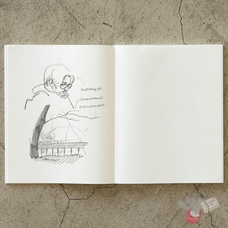 MIDORI - MD Notebook Cotton - 200 Pages - Plain Pages - F2 Size