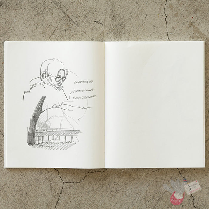 MIDORI - MD Notebook Cotton - 200 Pages - Plain Pages - F2 Size