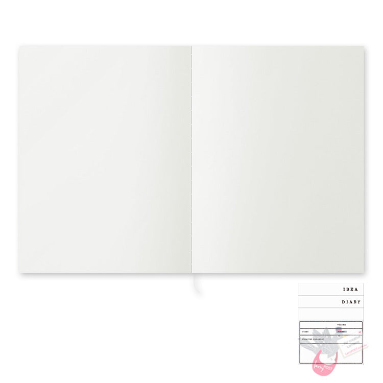 MIDORI - MD Notebook Cotton - 200 Pages - Plain Pages - F3 Size