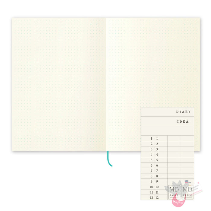 MIDORI - Notebook Journal - 192 Pages - Squared / Grid Block - A5