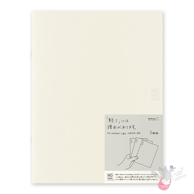 MIDORI - Notebook - Light - A4 - Lined (pack of 3)