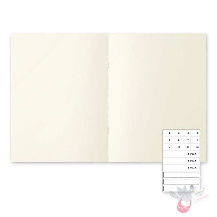 MIDORI - Notebook - Light - A4 - Blank (pack of 3)