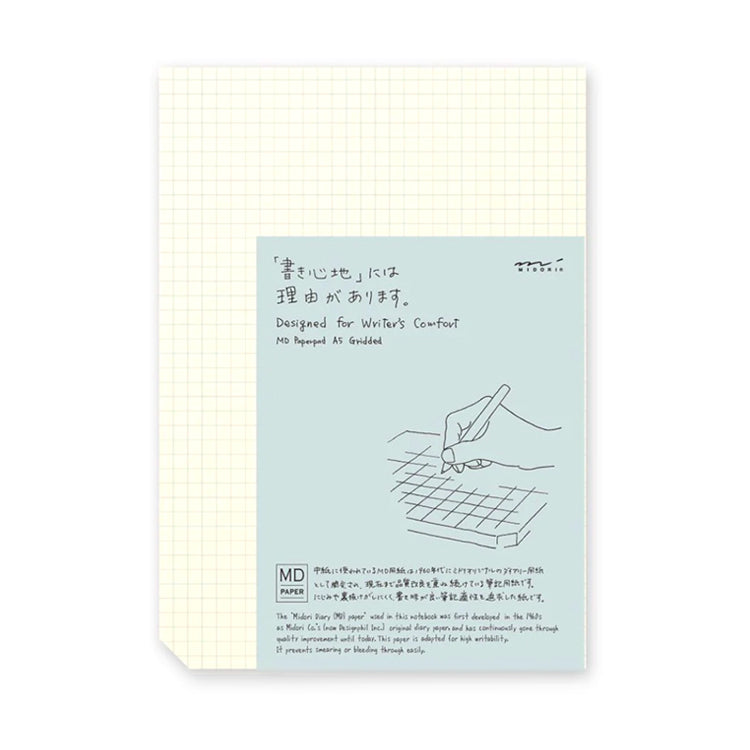 MIDORI - Paper Pad - 90 Sheets - Grid - A5