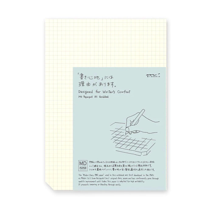 MIDORI - Paper Pad - 90 Sheets - Grid - A5