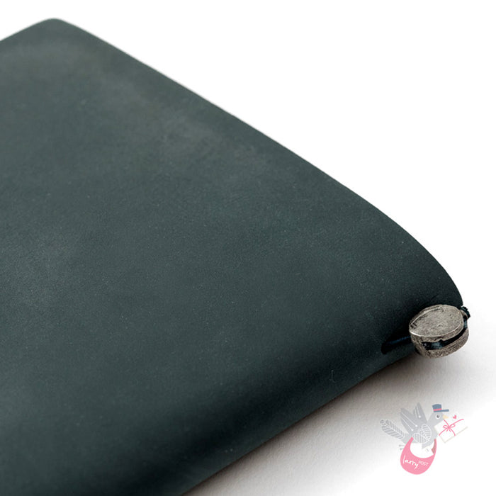 Traveler's Company Leather Notebook - Regular Size Starter Kit - Blue