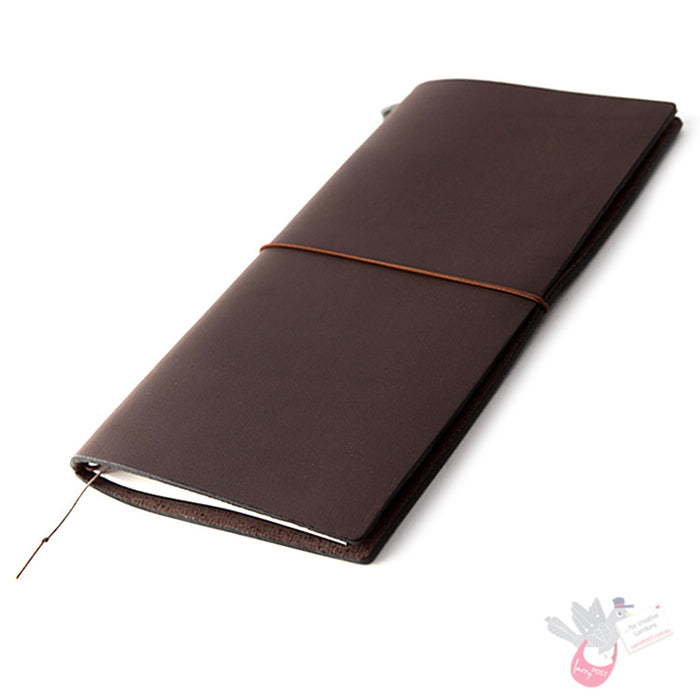 Traveler's Company Leather Notebook - Regular Size Starter Kit - Brown