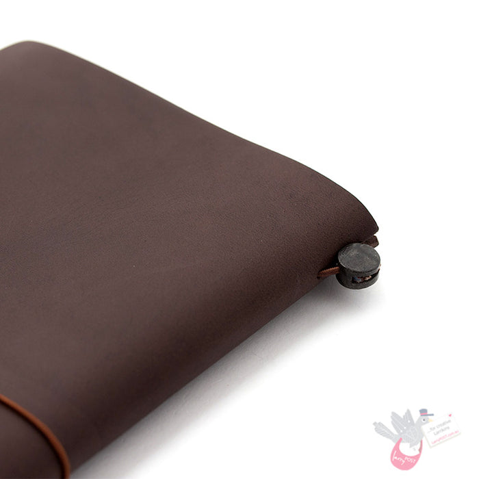 Traveler's Company Leather Notebook - Regular Size Starter Kit - Brown