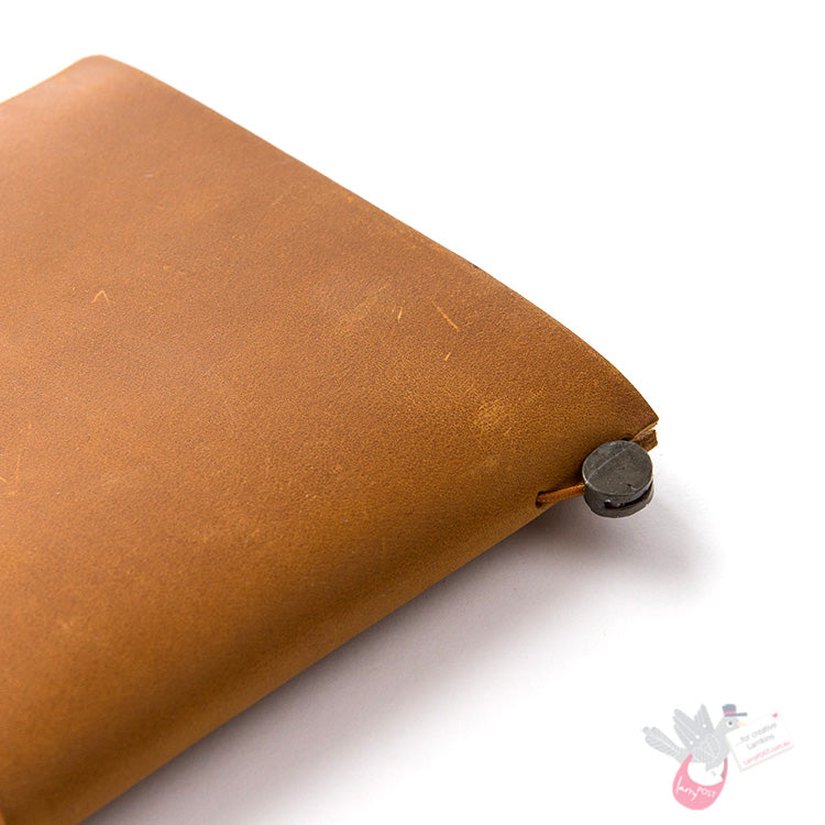 Traveler's Company Leather Notebook - Regular Size Starter Kit - Camel