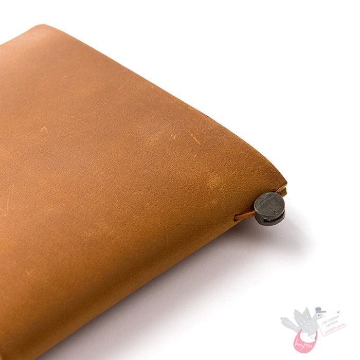 Traveler's Company Leather Notebook - Regular Size Starter Kit - Camel