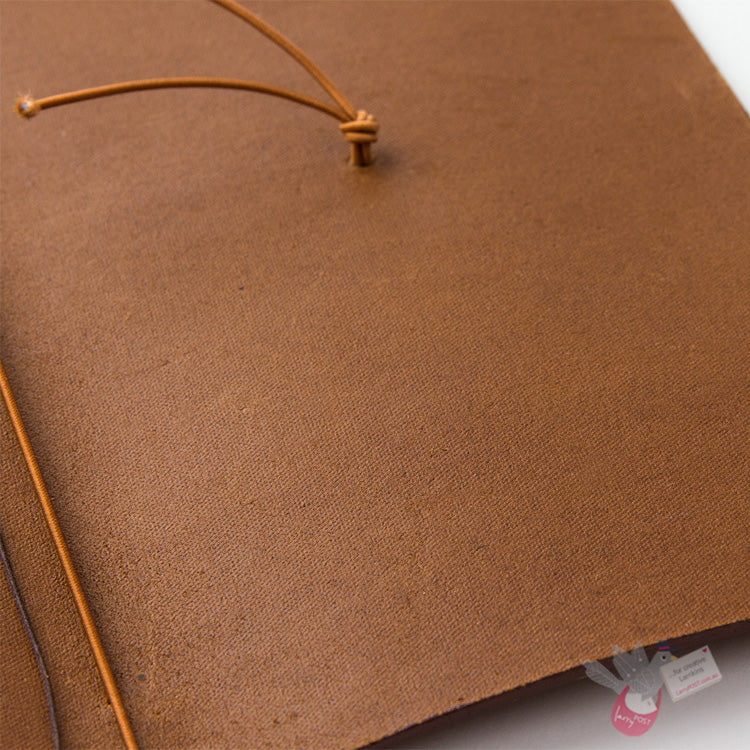 Traveler's Company Leather Notebook - Regular Size Starter Kit - Camel