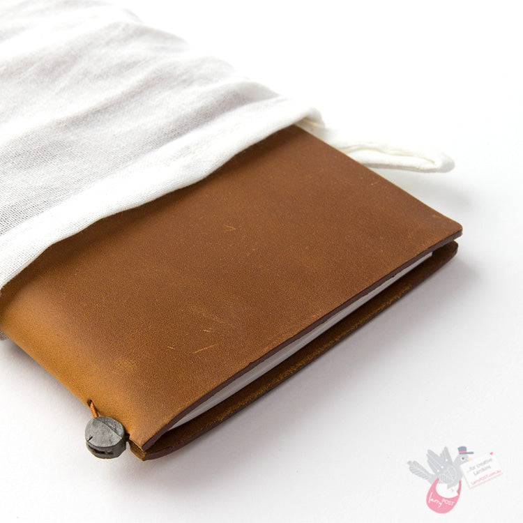 Traveler's Company Leather Notebook - Regular Size Starter Kit - Camel