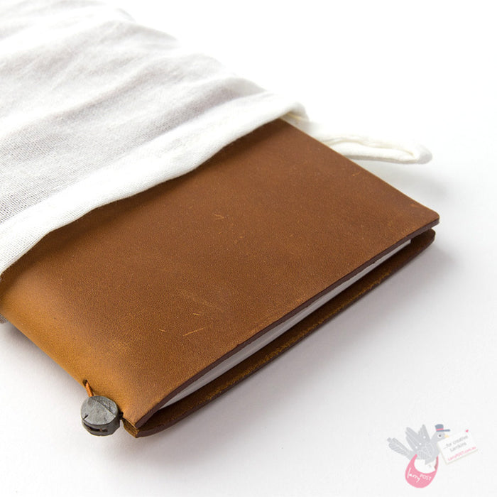 Traveler's Company Leather Notebook - Regular Size Starter Kit - Camel