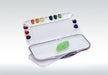 Silicone seal (blue) to help keep paint moist