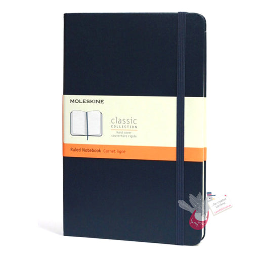 MOLESKINE Classic Hard Cover Notebook - Ruled (A5) - Sapphire Blue