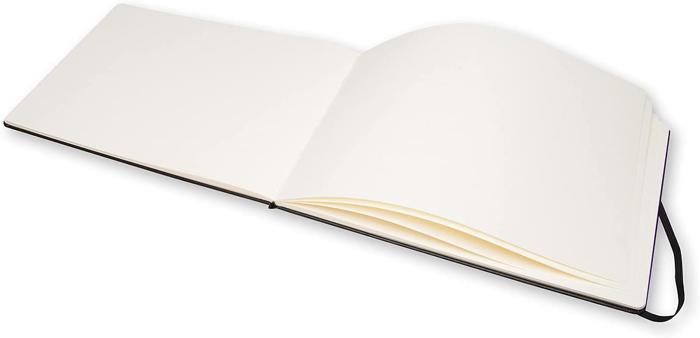 MOLESKINE Hard Cover Folio Watercolour Notebook 200gsm - A4 - Black
