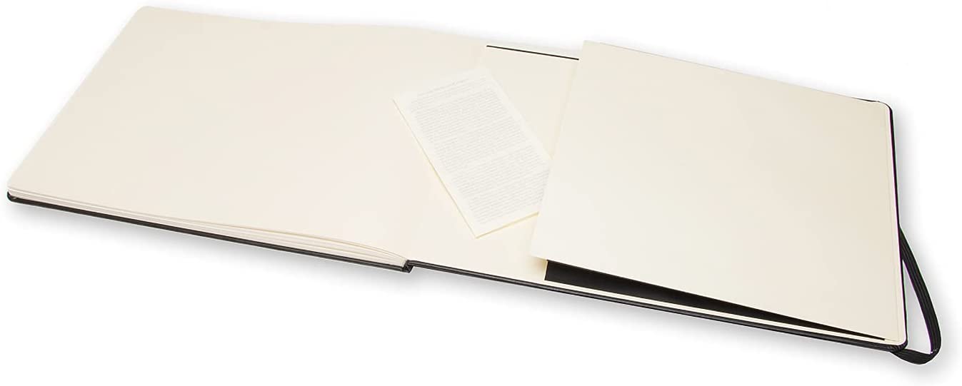 MOLESKINE Hard Cover Folio Watercolour Notebook 200gsm - A4 - Black