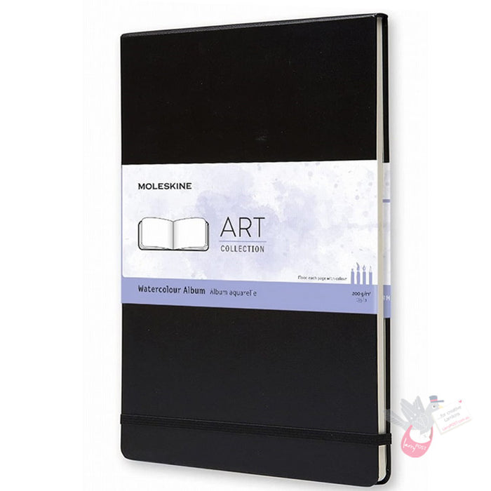 MOLESKINE’ÇÎå Hard Cover Folio Watercolour Book - 200g/sm A4 Black