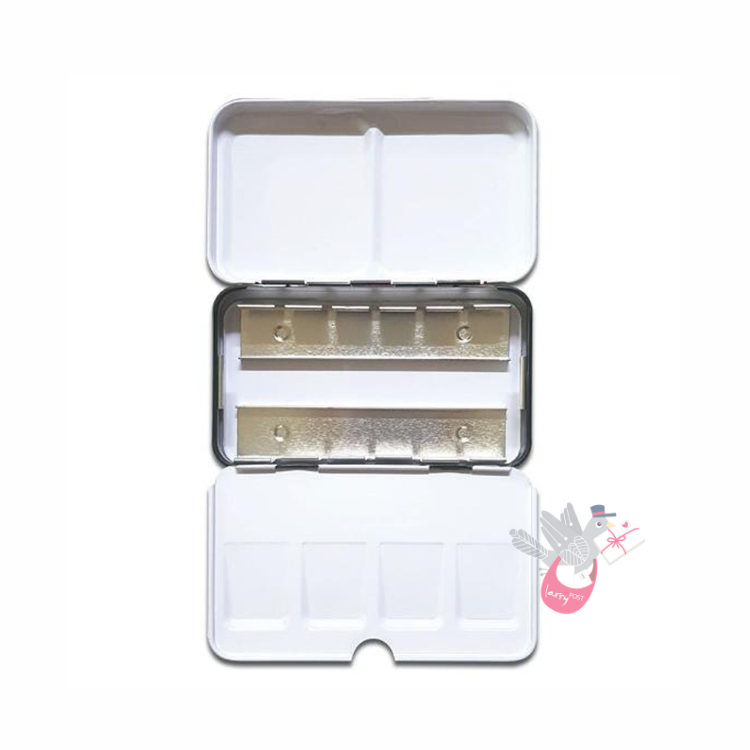 MUNGYO Folding Metal Watercolour Palette (Empty) - Holds 12 Half Pans