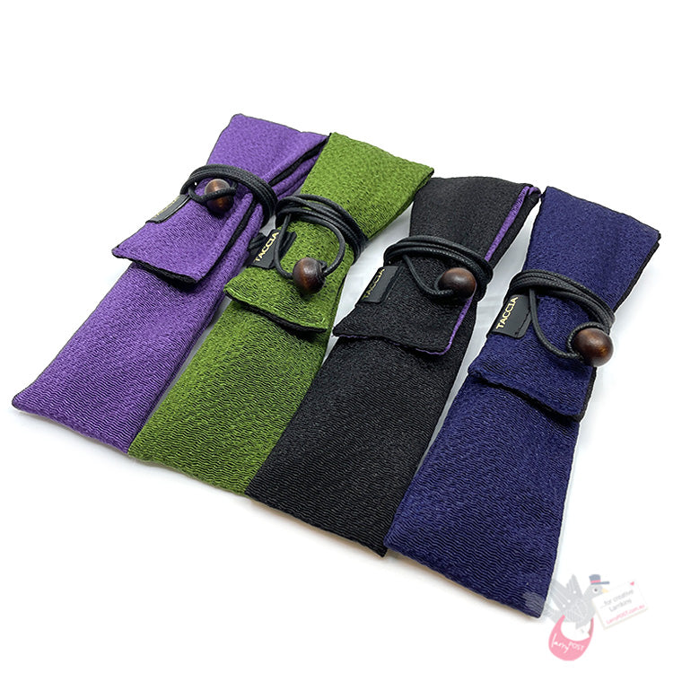 TACCIA Kimono Pen Pouch - Chirimen Collection - Single - Black