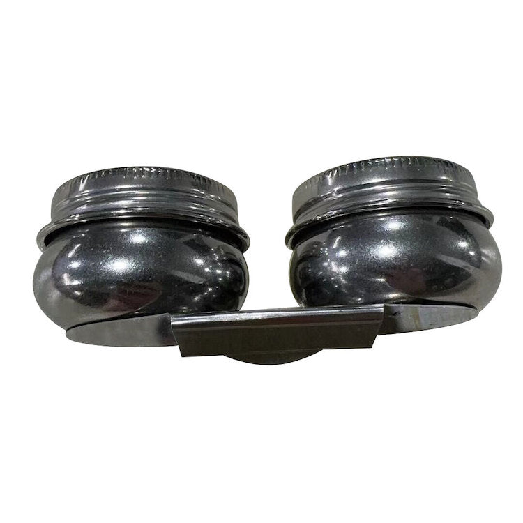 NAM Double Dipper Cup (with screw lids) - Stainless Steel