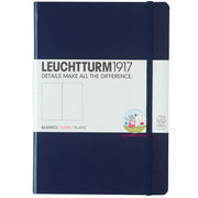 LEUCHTTURM1917 Classic Hard Cover - Medium A5 - Plain - Navy