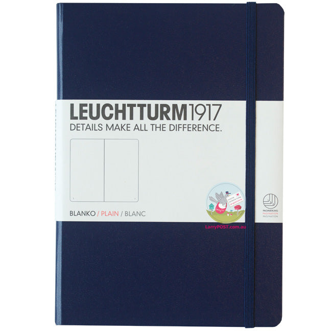 LEUCHTTURM1917 Classic Hard Cover - Medium A5 - Plain - Navy