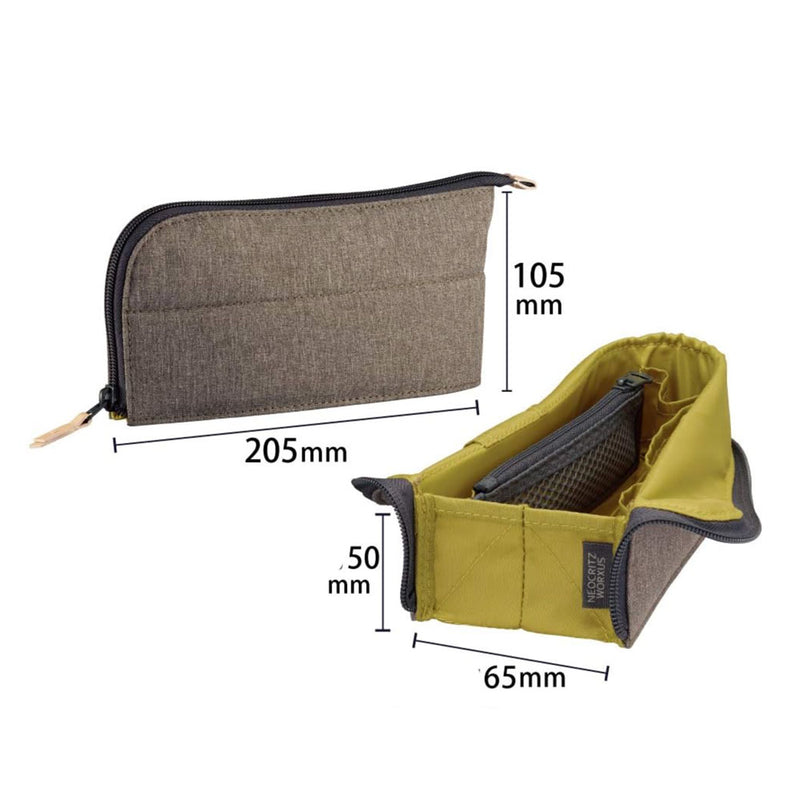 KOKUYO Neocritz Worxus Tool/Pencil/Pen case - Midnight Blue/Taupe