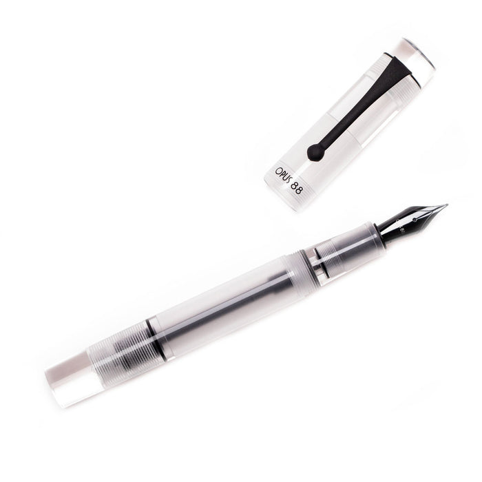 OPUS 88 Demonstrator Fountain Pen - Clear - Fine Flex Nib