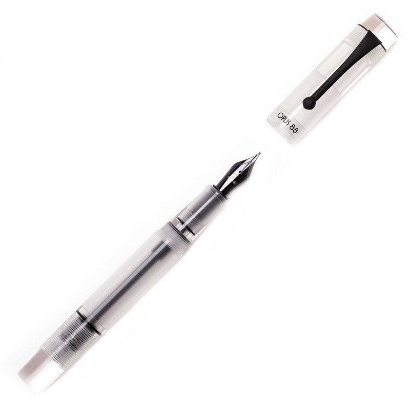 OPUS 88 Demonstrator Fountain Pen - Clear - Extra Fine Flex Nib