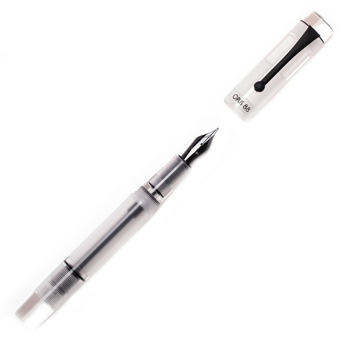 OPUS 88 Demonstrator Fountain Pen - Clear - Fine Flex Nib