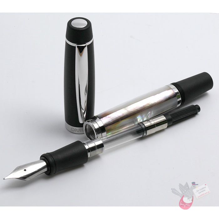 OPUS 88 Shell Fountain Pen - Mother of Pearl - Medium Nib