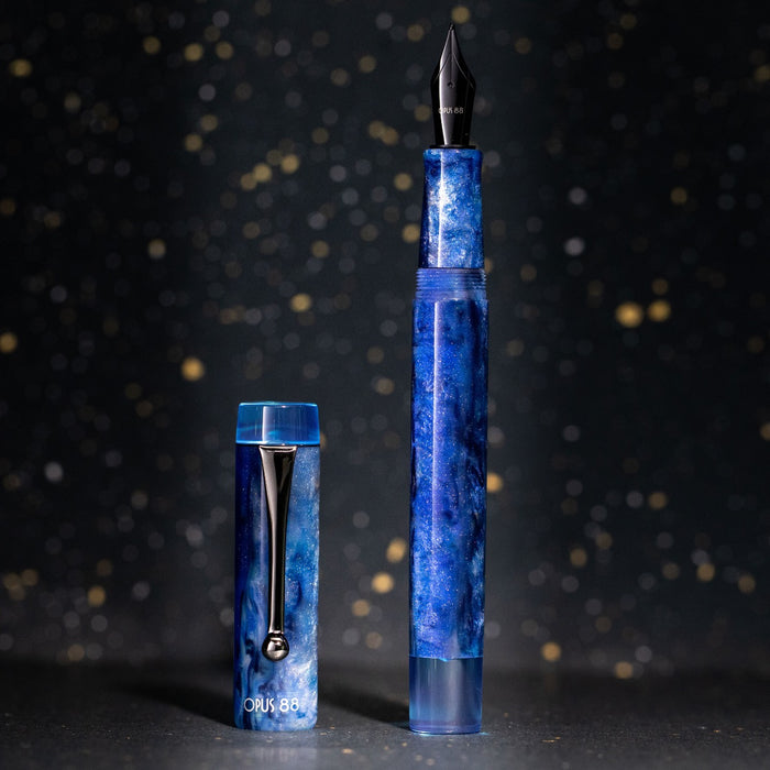 OPUS 88 Demonstrator Fountain Pen - Sapphire Blue