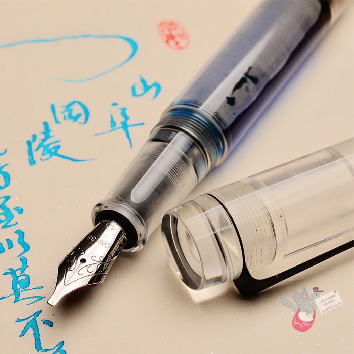 OPUS 88 Demonstrator Fountain Pen - Clear - Medium Nib