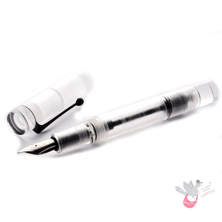 OPUS 88 Demonstrator Fountain Pen - Clear - Medium Nib