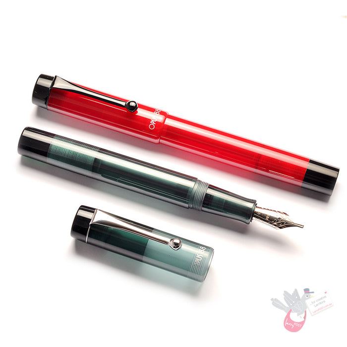 OPUS 88 Demonstrator Fountain Pen - Orange - Fine Nib