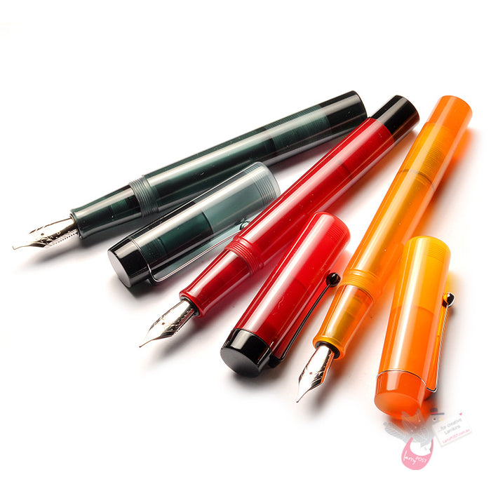 OPUS 88 Demonstrator Fountain Pen - Orange - Fine Nib